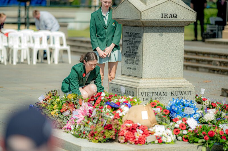 On Remembrance Day Bendigo district war memorial